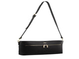 Morrissey Italian Structured Leather Cross Body Handbag Bag - Black V563-MO-3028-BLACK