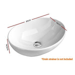 Ceramic Bathroom Basin Vanity Sink Oval Above Counter Top Mount Bowl V63-840991