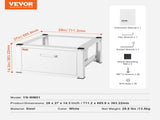 Laundry Pedestal 686mmmW x 366mmH, Washer And Dryer Base Stand Platform Universal Fit 299kg V952-XYJDZDCT2729XCSU3V0