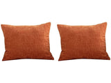 Burnt Orange Pillow Covers 18X18 Inch 4 Modern Farmhouse Rustic Decorative Throw Pillow Cover Square V1370-AZ4-07515