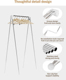 Travel clothes hanger - folding clothes hanger - clothes rack - Wasrek folding clothes rack V1188-MS-313-0458