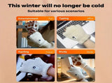 BLACK Cat Paw Fingerless Electric Heating Gloves, 3 adjustable heating levels, washable, 2000mAh V1232-MZST002