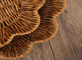 Floral Rattan-Look Woven Storage 3-Piece Set Eco-Friendly PP Material, Hand-Woven, One V1232-MHK-SJT-001