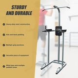 AB Power Tower Dip Chin Push Up Home Gym MultiStation V63-766555