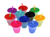 20pcs Color Changing Straw Cups Professional Innovative Food Grade PP Plastic Reusable Cups with V1294-YM0901-3118240153411