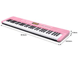 Karrera 61-Key Electronic Keyboard with LCD and Touch Response in Pink CHJ-291 EKB-CHJ-291-PK