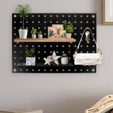 Wall Mount Metal Pegboard Panel Black for Garage Organization and Tool Display V1192-AZ-W-25612