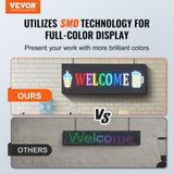 Programmable LED Sign, P10 Full Color LED Scrolling Panel, DIY Custom Text Animation Pattern Display V952-XGSGDBZP40X1EUY8FV3