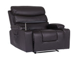 8-Point Electric Massage Recliner Chair - PU Leather Electric Lounge Sofa Armchair HARLOW BROWN V274-FT-MRC-6175PU-DBN