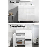 Cefito Vanity Unit 765mm Freestanding Basin Cabinet BV-YQ04-750-WH-ABC