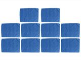 10Pcs Blue Clean Towel Square Soft Microfiber Towel Home Kitchen Cleaning Supplies V1294-YM0901-3112200131511