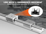 Linear Guide Rail Set, SBR16 1000mm, 2 PCS 39.4 in/1000 mm SBR16 Guide Rails and 4 PCS SBR16UU Slide V952-ZXDGSBR16MM10H508V0