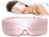 Silk Sleep Mask for Side Sleeper, Eye Mask Sleeping for Women Men 100% 22 Momme Pure Mulberry Silk, V1258-DP02-C-1283