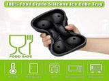 Ice Cube Mold, Silicone Ice Cube Mold, Aibast Ice Cube Mold With Lid, Large Ice Gift V1263-JX-1973