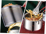 Small Deep Fryer - Deep Fryer - 1.2l - With Kitchen Clip - Oil Saving - Suitable For Gas And V1188-MS101-01599-1