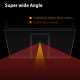 Digital Door Viewer Front Door Peephole Camera 2.8-inch Color Display Screen Monitor 90 Degree Wide V1294-YM0901-HS7014