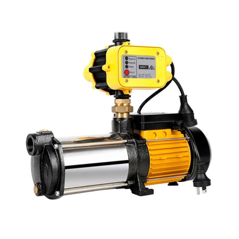 Giantz Garden Water Pump High Pressure 2500W Multi Stage Tank Rain Irrigation Yellow PUMP-ST5-25-OG-YEL