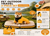 3-Piece Yellow Winter Pet Outdoor Travel Set yellow m size Reflective Dog Puffer Jacket, orange 3m V888-ELOSUNG53309