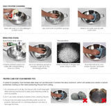 SOGA 2X 28cm Stainless Steel Steamer Insert Stock Pot Steaming Rack Stockpot Tray SS-RACK28CMX2