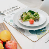 8 Pcs Clevinger MDF Placemats and Coasters Monstera V1181-CV0287-CV0288