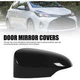 Black Side Mirror Cover, Shockproof and Scratch-Resistant for Vehicle, Left Side, 87945 0D909 V1237-ZY-715-285
