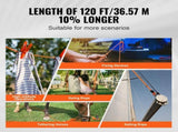 Double Braided Polyester Rope, 12.7 mm x 36.57 m, 48 Strands, 35.58kN Breaking Strength Outdoor V952-HCCLSDL12INCMEGKYV0