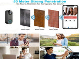 Wireless 1080p Video Doorbell Camera, AI Human Detection, Live View, Way Audio Included Chime, Night V1192-AZ-W-14711
