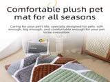 2-piece L size Green Pet Winter Comfort Bundle 70*55cm Plush Pet Blanket and 60*40cm Thickened Pet V888-ELOSUNG53279