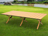 Levede Folding Camping Table Foldable Oak OD1042