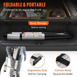 Telescoping Ladder Aluminum Extension Step 12.5 ft Multi-purpose Portable V952-SSLTN125170KGIL80V0