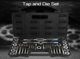 40Pcs M3-M12 Screw Nut Tap and Die Set with Wrenches and Thread Gauge Heavy Duty Hand Tools V1294-YM0901-DE-JY04295
