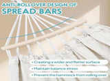 Garden Cotton Hammock Comfortable Fabric Hammock with Spreader Bar Sturdy Hammocks Up to 450lbs V1258-DP02-C-931