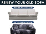 3 Seater Sofa Cover with Armrests and 1 Cushion Cover Stretch Protector V1263-JX-3534