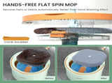 Premium Microfiber Round Mop Bucket Set w/ Clean & Dirty Water Separation 360 Degree - Light Green V563-75257