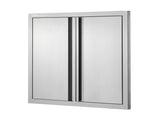 BBQ Access Door, 610x610 mm Double Outdoor Kitchen Door, Stainless Steel Flush Mount Door, Wall V952-SMABSCJMYS24Y71UBV0