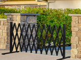 Garden Security Fence Gate Expandable Black BD1012-BK