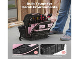 Tool Backpack, 56 Pockets, Heavy-duty Tools Storage Organizer Work Bags with Laptop Compartment & V952-GJBBSLD1012I9UUIW001V0