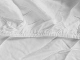 Dreamz 4pcs Double Size 100% Bamboo Bed Sheet Set in White Colour BED1016-D-WH