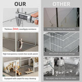 Large Acrylic Dog Playpen Fence Clear Pet Fertility Cage Fence Enclosure Playgroup V767-XPETSYL-6S-V1