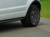 14 Inch Black Car Hub Caps Wheel Covers, Automotive Rim Protectors, Easy to Install V1369-AZ3-W-19422