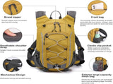 Small Hiking Backpack Lightweight Waterproof Daypack for Camping Cycling Fitness Outdoor Sports V1107-LIGHTWEIGHT HIKING BACKPACK-BLACK