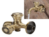 G1/2 Wall Mounted Laundry Bathroom Washing Machine Water Faucet Hot and Cold Water Tap V1294-YM0718-3112200148411