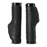 Bicycle Grips MTB Road Bike Double Lock Rubber Handlebar Grips Anti-Slip Rock Bros BLACK V382-GRIPANTISLIPBLK