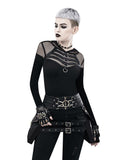 Steampunk PU Leather Waist Adjustable Waist Size with Rivet Detailing, Versatile as a Retro Leg V1232-SYB001
