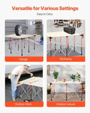 Portable Folding Workstand, 1264 x 1264 mm Collapsible Workbench, 1589 kg Weight Capacity, No V952-BXSGZTPPSL4FOJFJN001V0