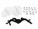 Decorative Spider Spook House Artificial Spider with Fake Cobweb for Party Halloween Festival V1294-YM0523-3115210210811