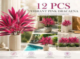 Purple Faux Brazil Wood Dracaena Indoor Greenery Ornament 12 Pack V1221-XM-LB755-ZS17