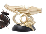 Gesture Sculpture Decor, Resin Abstract Holding Hand Love Gesture Statue Figurines for Wedding Home V1192-AZ-W-16524