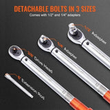 VEVOR Torque Wrench, 3/8-inch Drive Click Torque Wrench 10-80ft.lb/14-110n.m, Dual-Direction V952-DJSNLBSKDSSZNSCSYV0