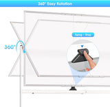 CARLA HOME Double-Sided Magnetic Whiteboard 120x90cm with Wheels, Reversible Design for School, LSB-36222